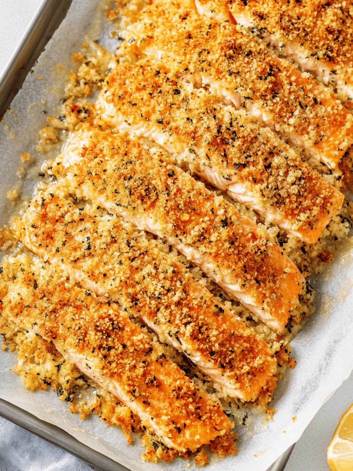Baked Parmesan Crusted Salmon with Mayo