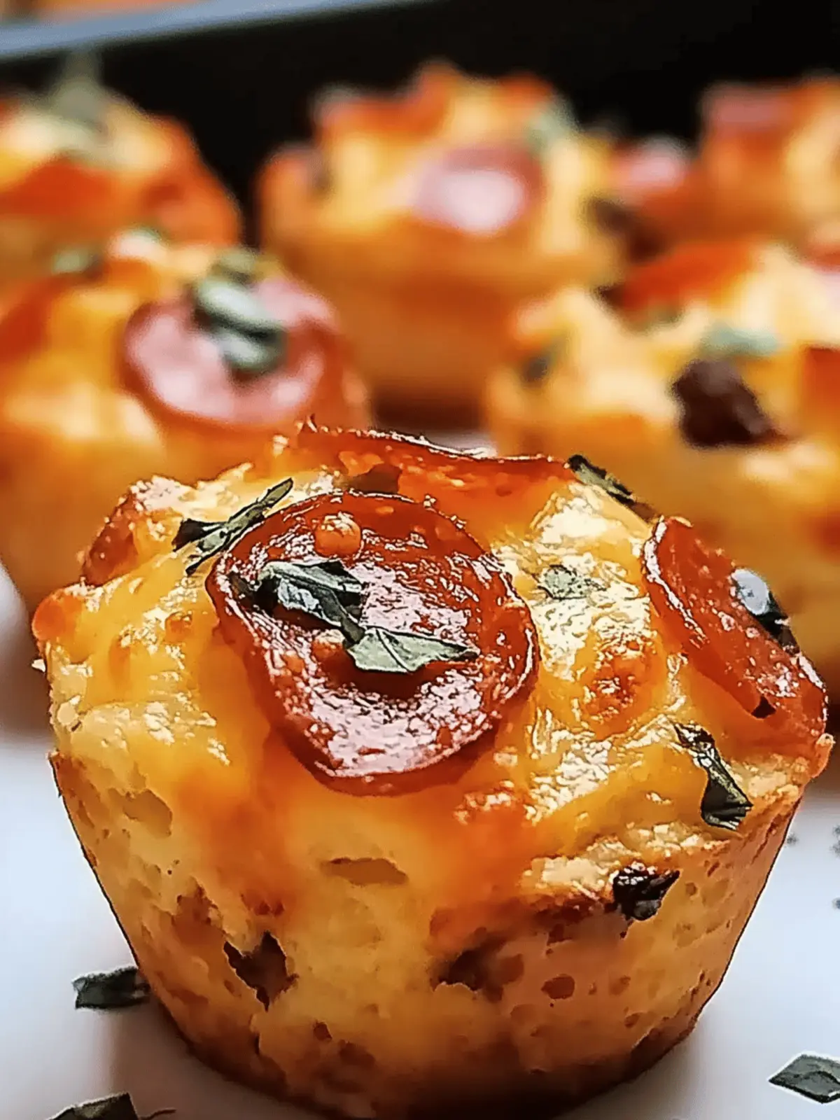 Pizza Muffins with Biscuits