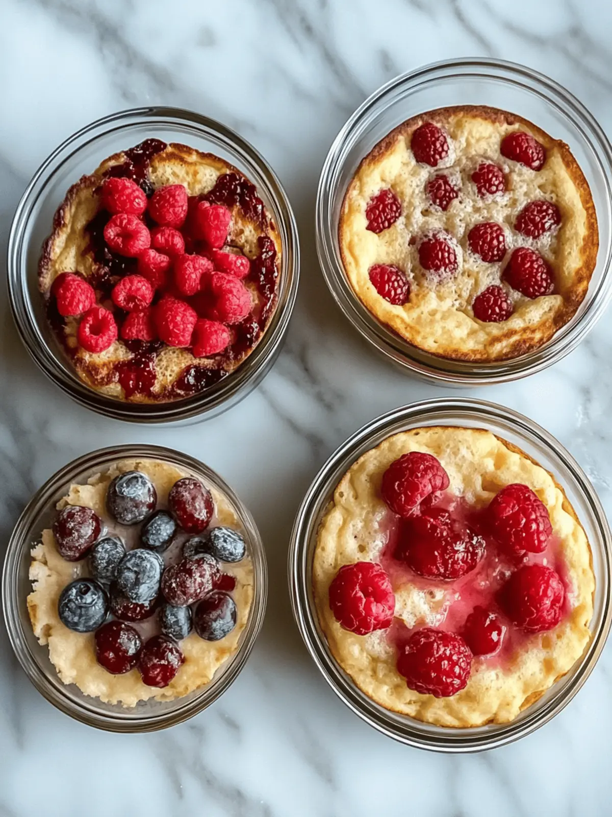 Baked Protein Pancake Bowls