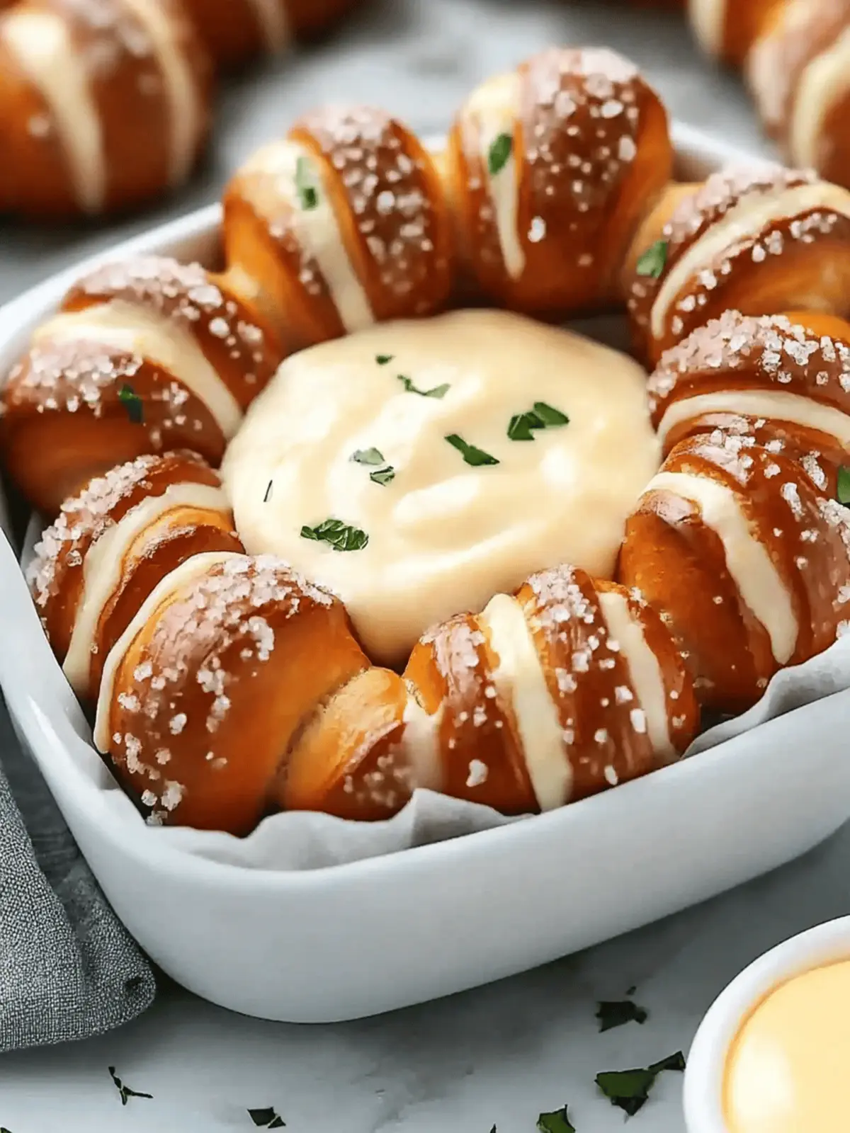 Pretzels and Cheese Dip