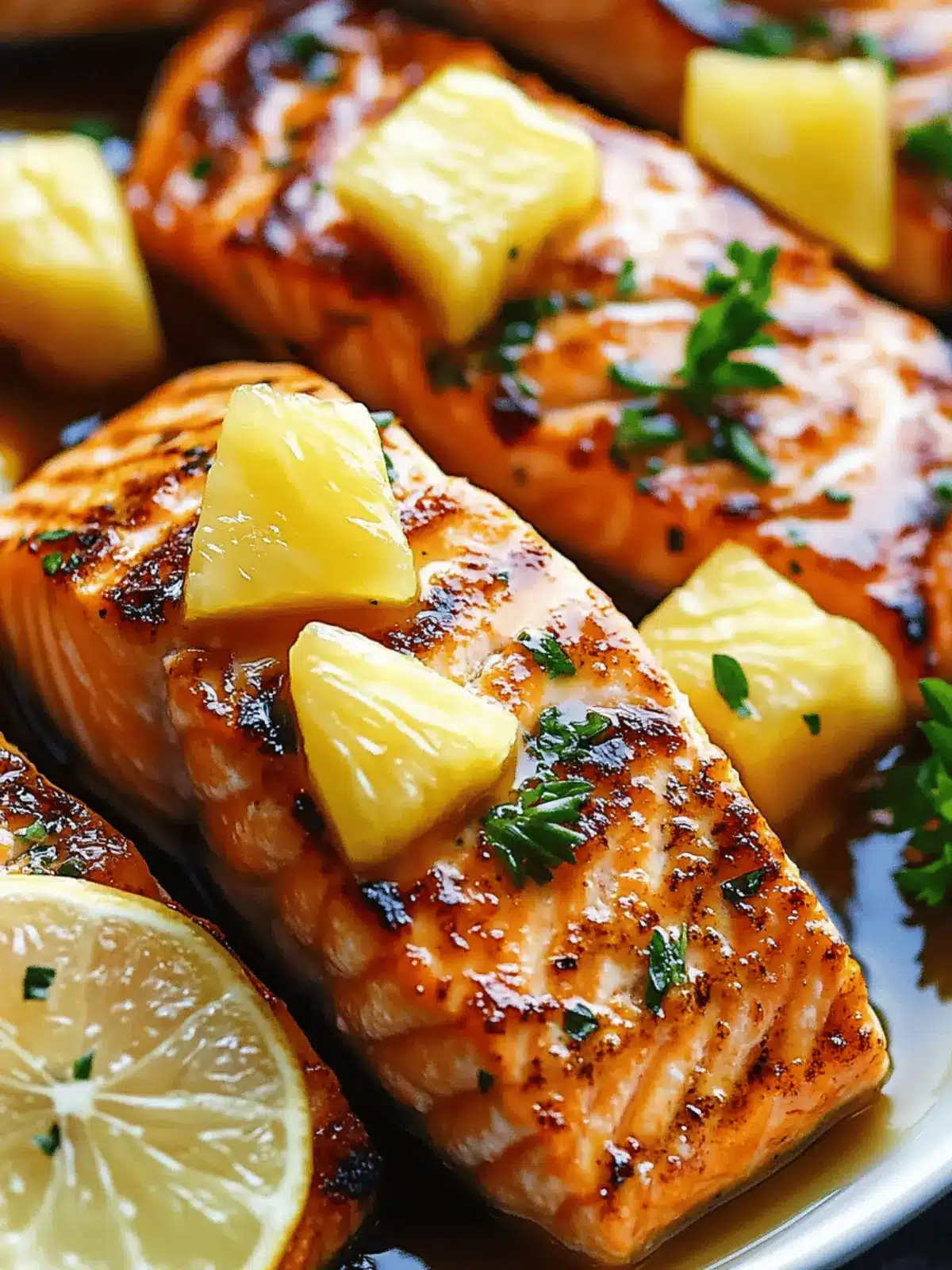 Honey Pineapple Salmon