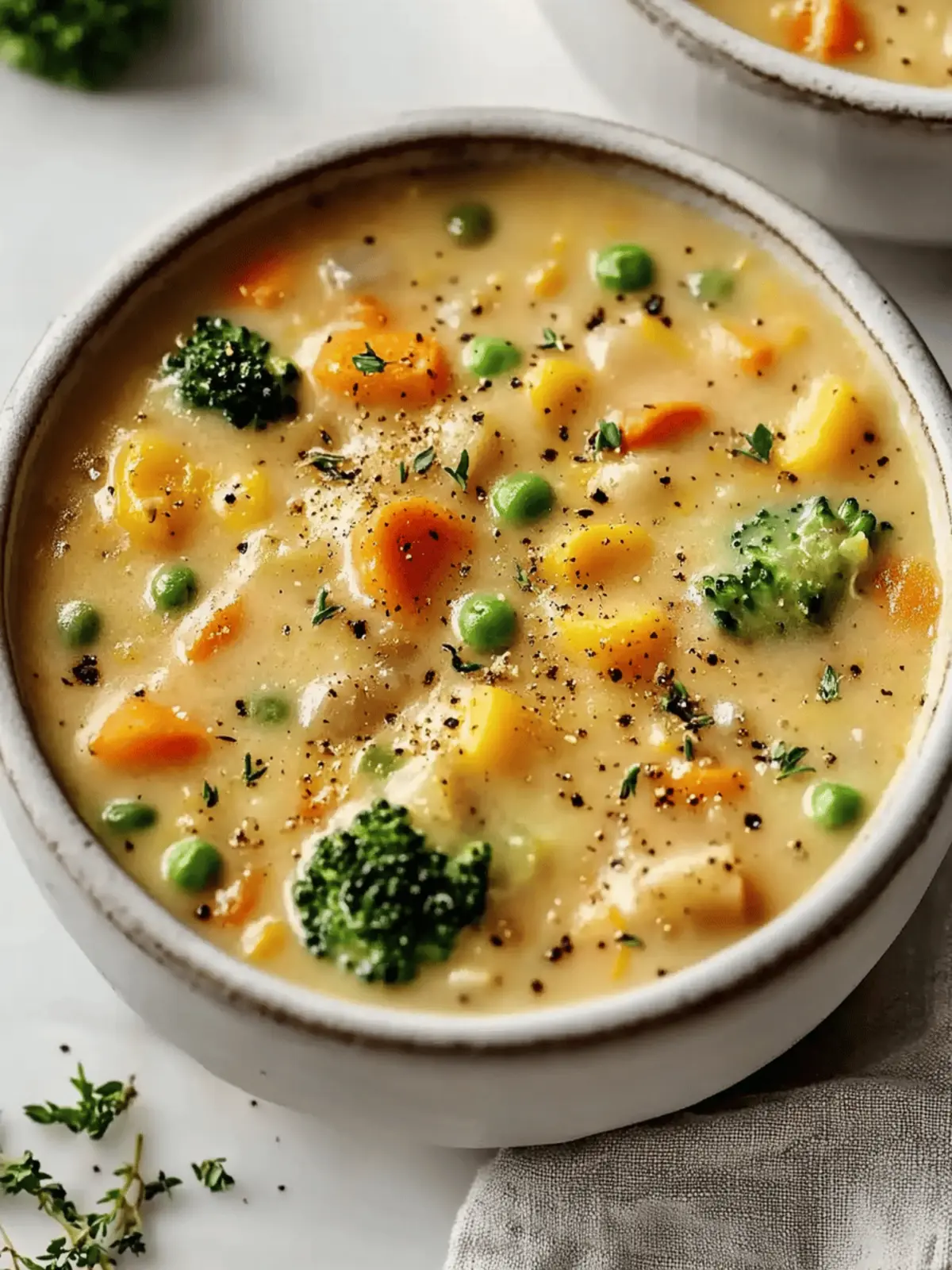 Veggie Pot Pie Soup