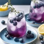 Blueberry Thyme Gin Fizz