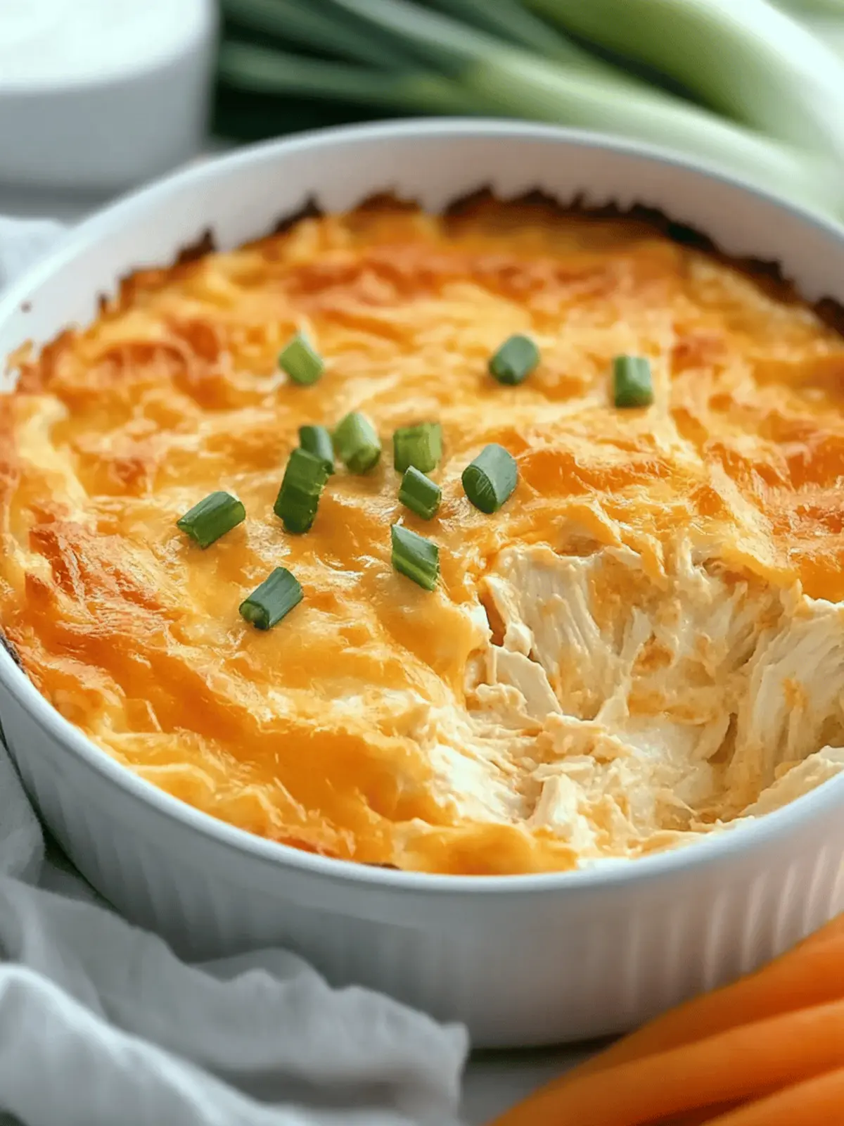 Cheesy Buffalo Chicken Dip with Canned Chicken