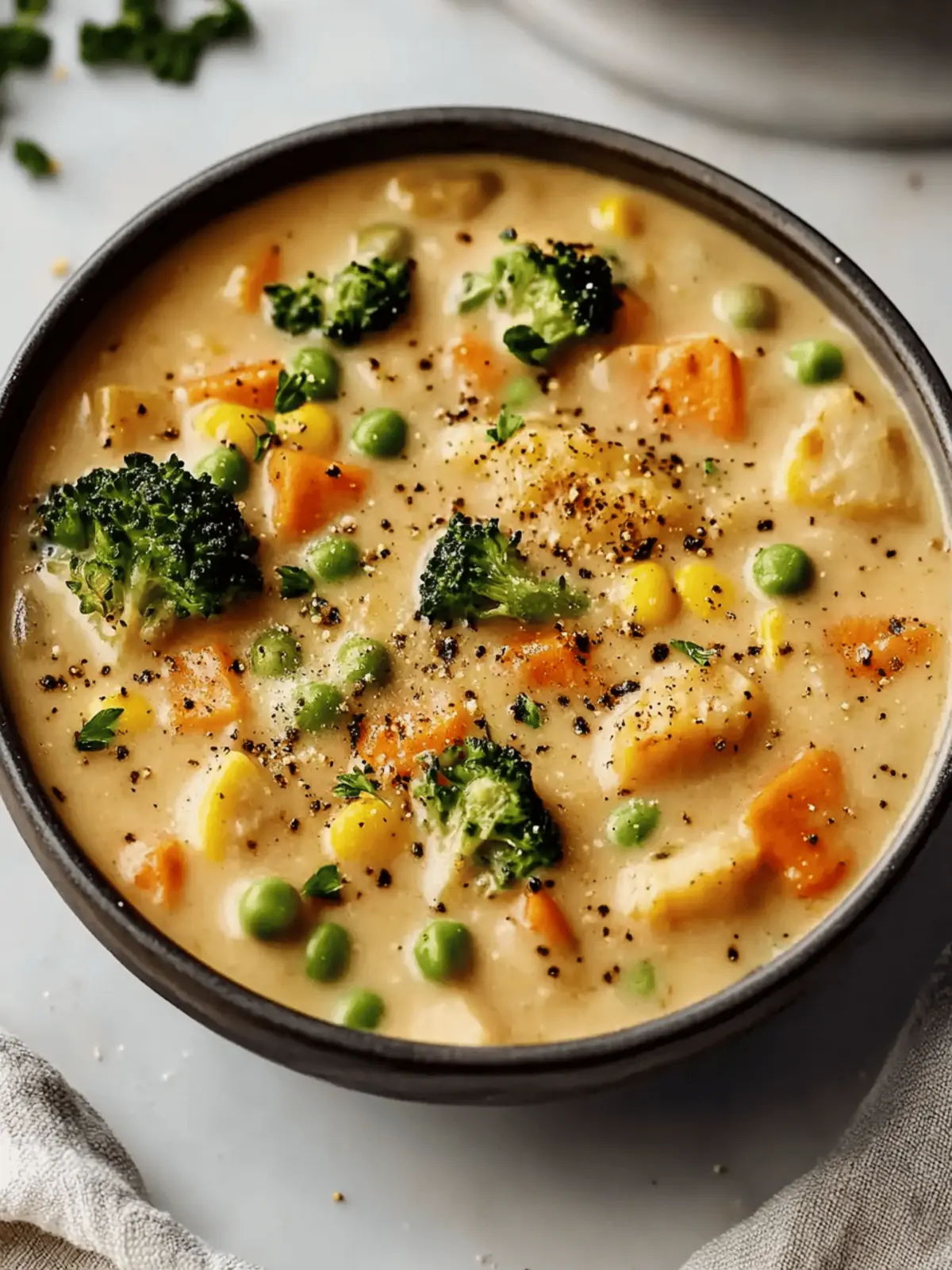 Veggie Pot Pie Soup