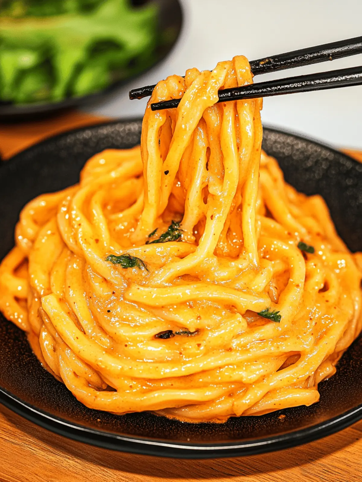 Creamy Gochujang Udon Noodles