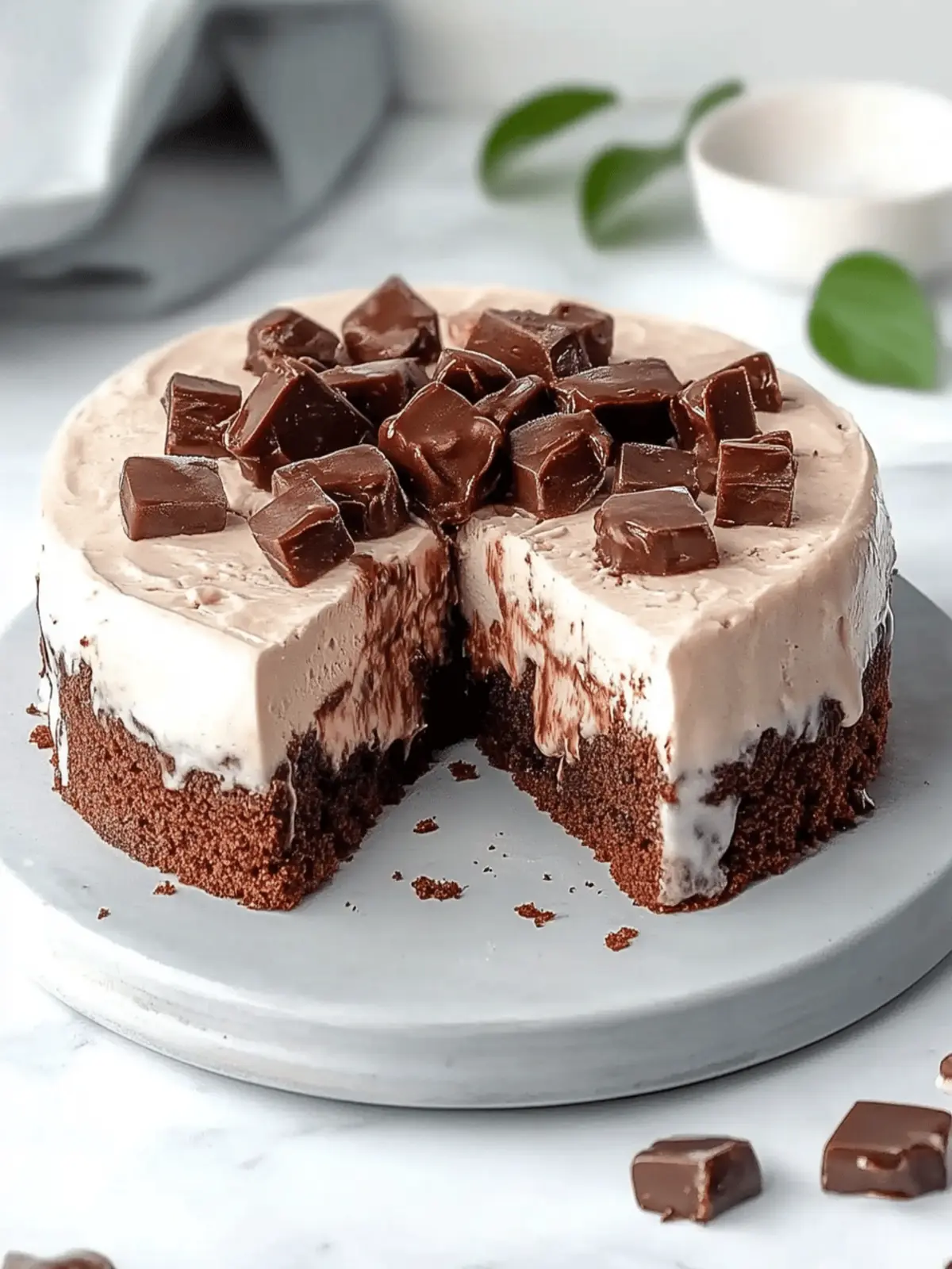 Brownie Ice Cream Cake