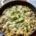Salsa Verde Chicken & Rice Skillet