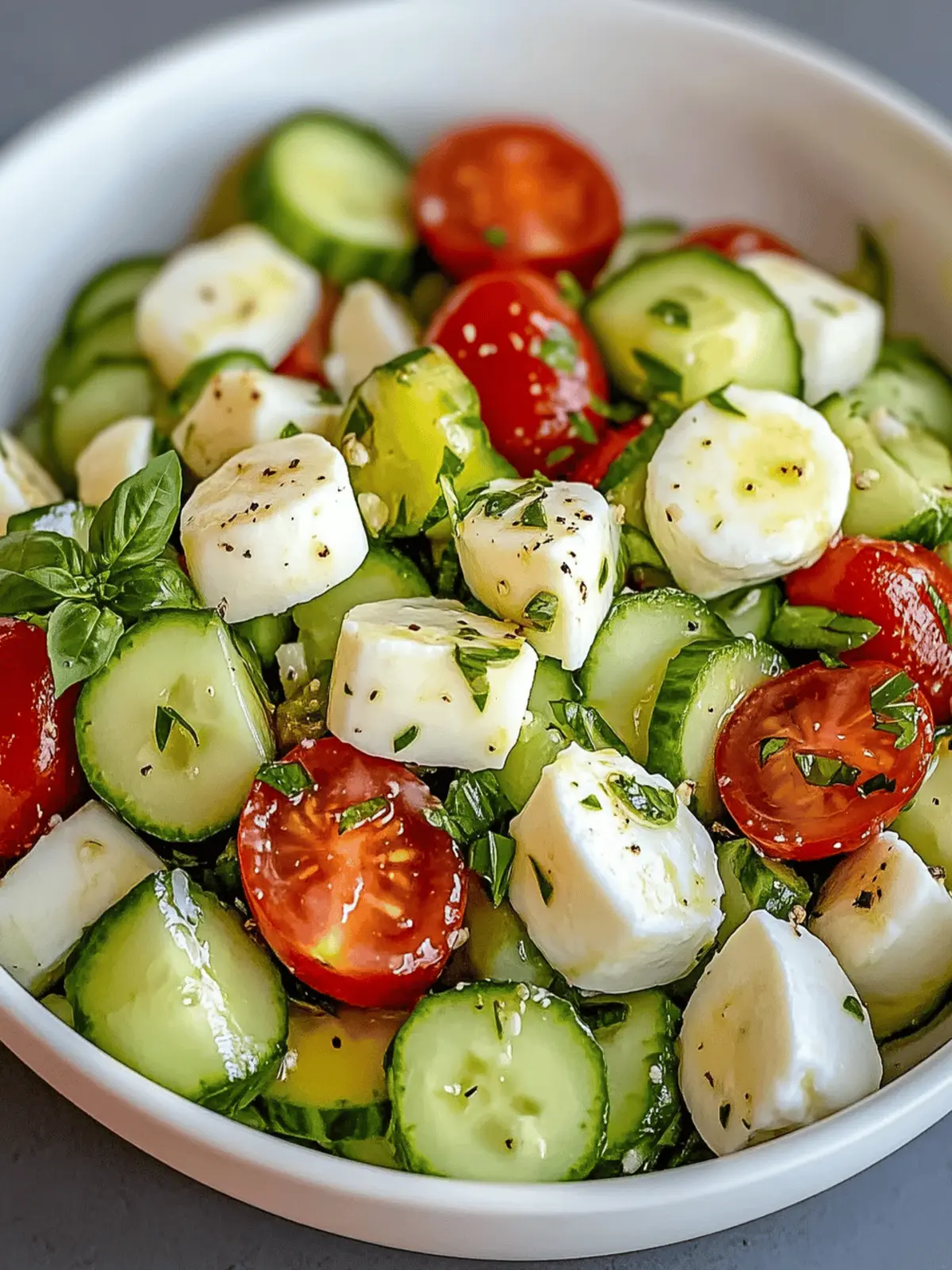 Cucumber Mozzarella Salad