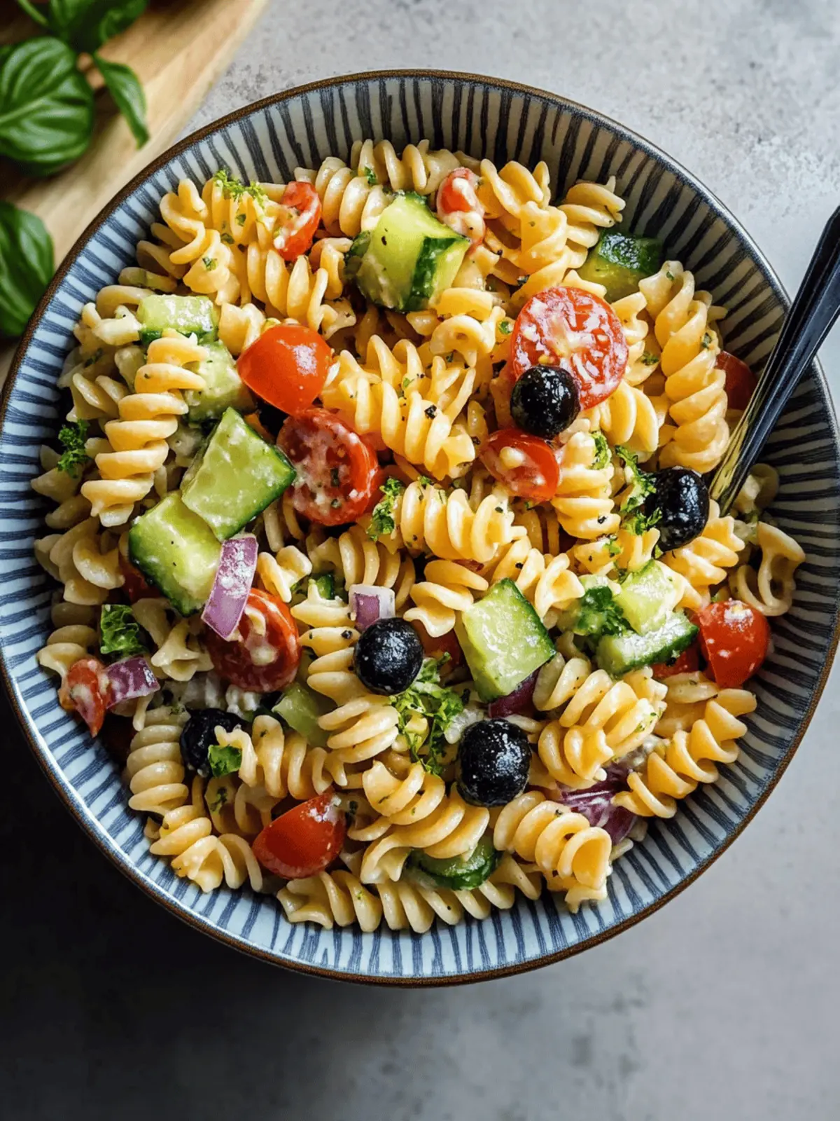 High Protein Pasta Salad