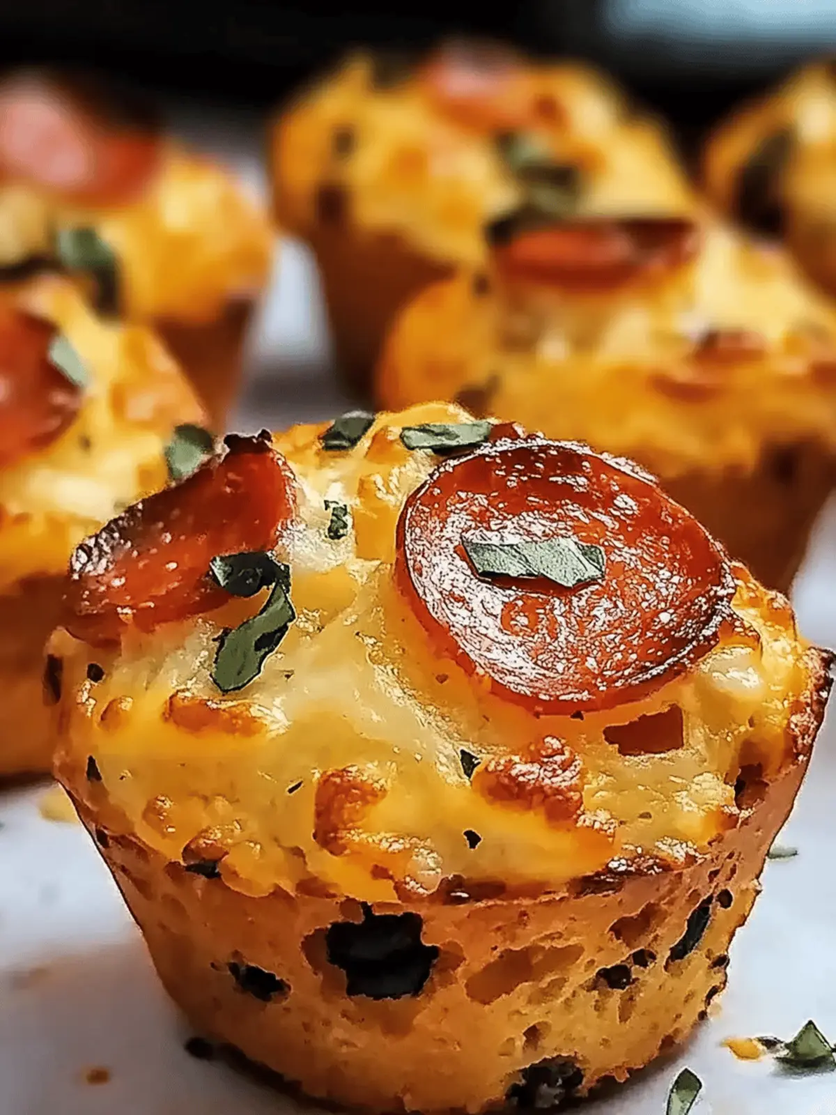 Pizza Muffins with Biscuits