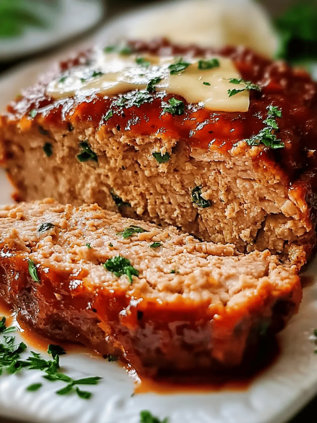 Garlic Butter Turkey Meatloaf