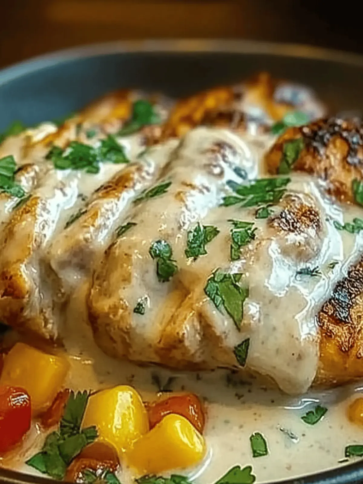 Mexican Chicken with Cheese Sauce