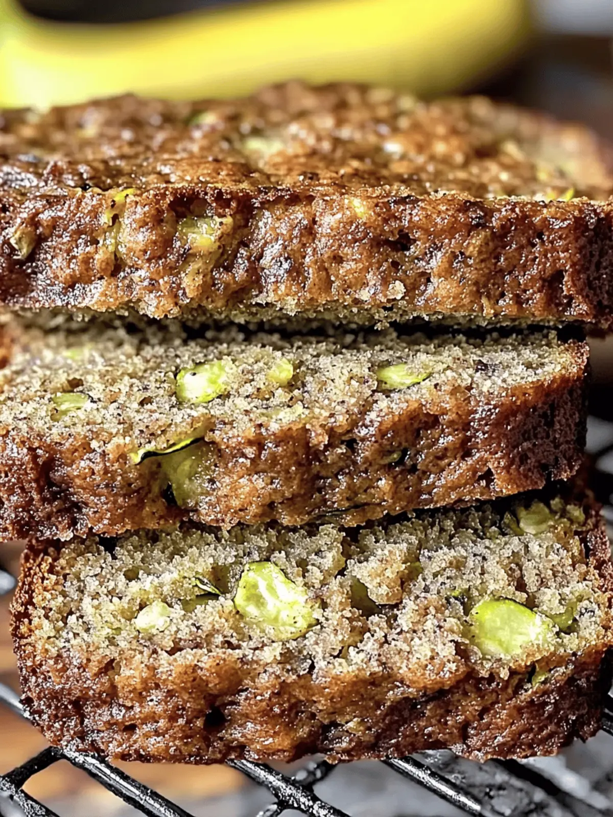 Fluffy Sourdough Discard Zucchini Banana Bread