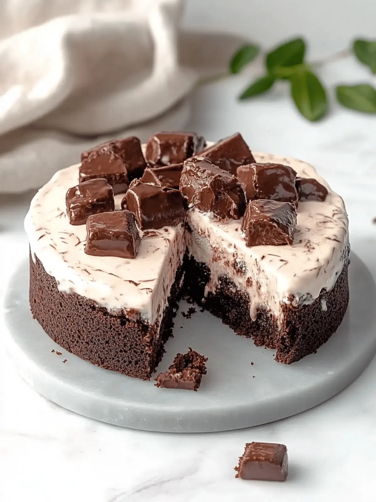 Brownie Ice Cream Cake