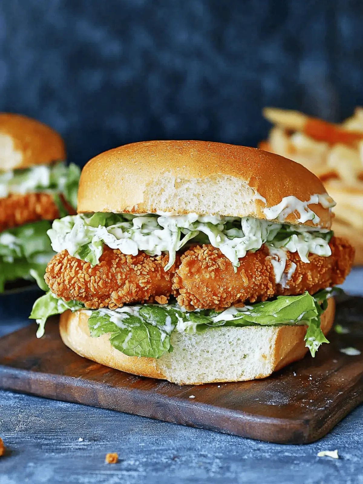 Crispy Chicken Caesar Sandwich