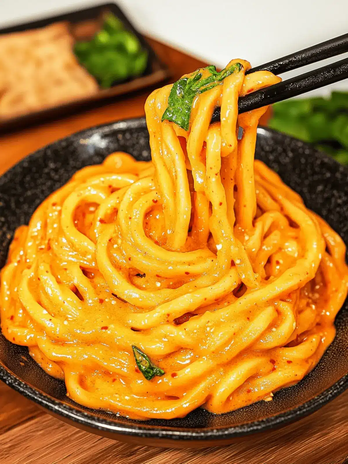 Creamy Gochujang Udon Noodles