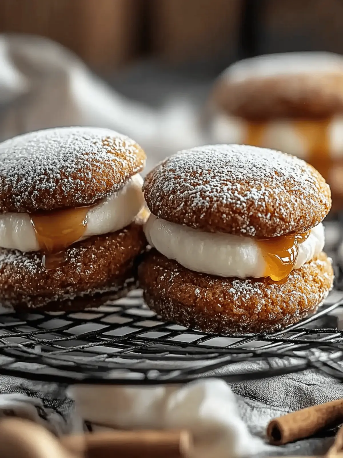 Apple Cider Whoopie Pie Cookies with Caramel