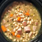 Crockpot White Bean and Ham Soup