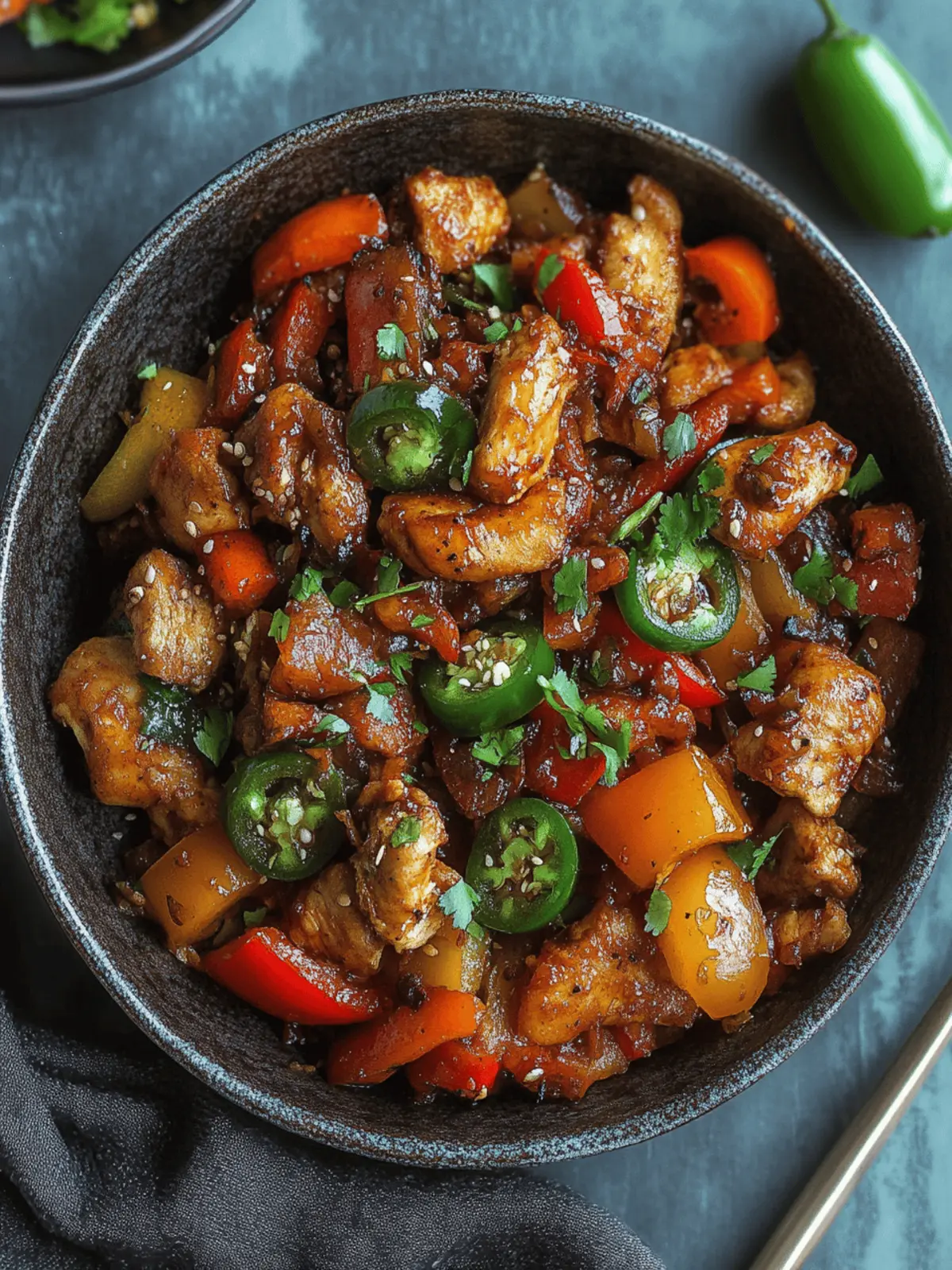 Jalapeno Chicken with Bell Peppers