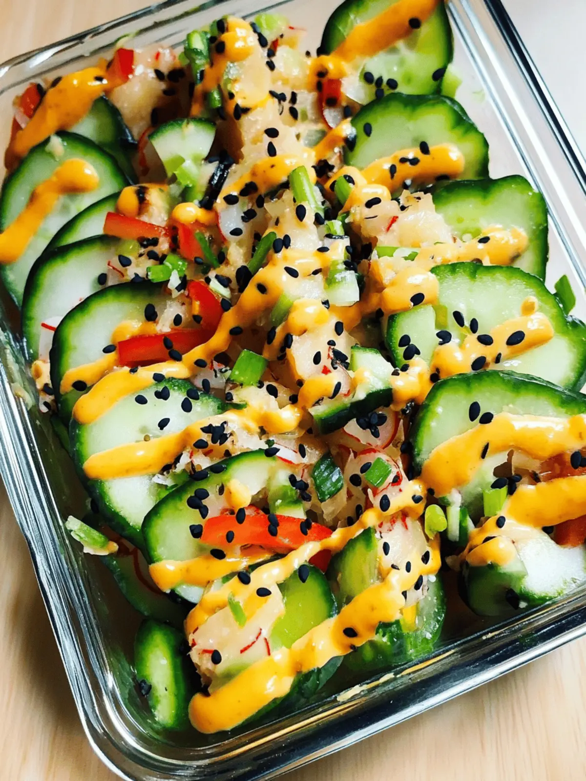 California Roll Cucumber Salad