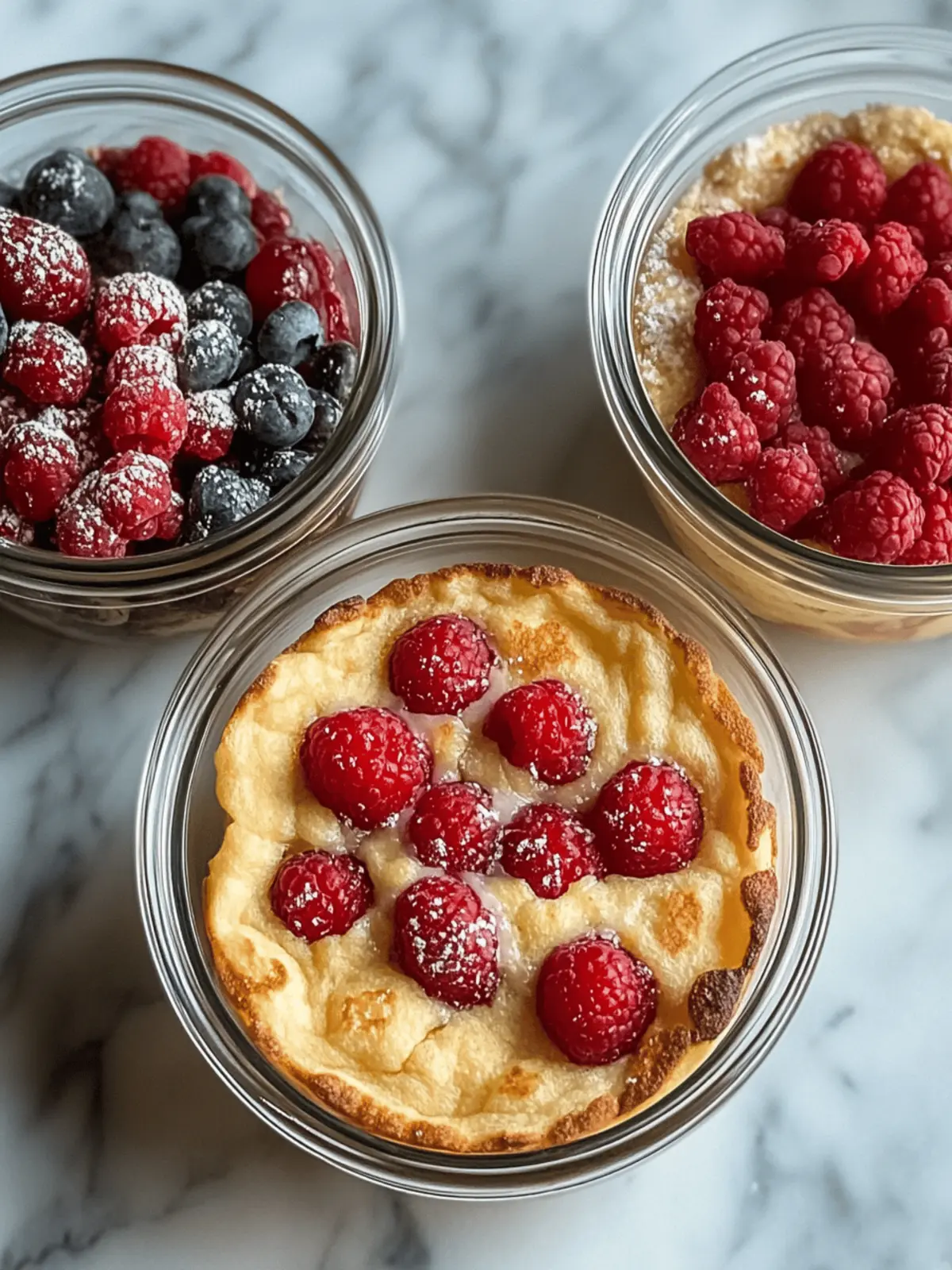 Baked Protein Pancake Bowls