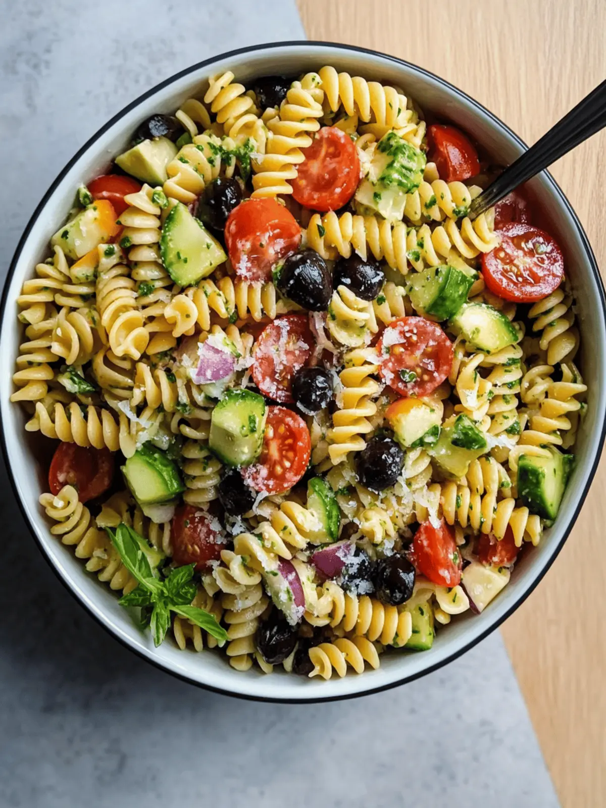 High Protein Pasta Salad