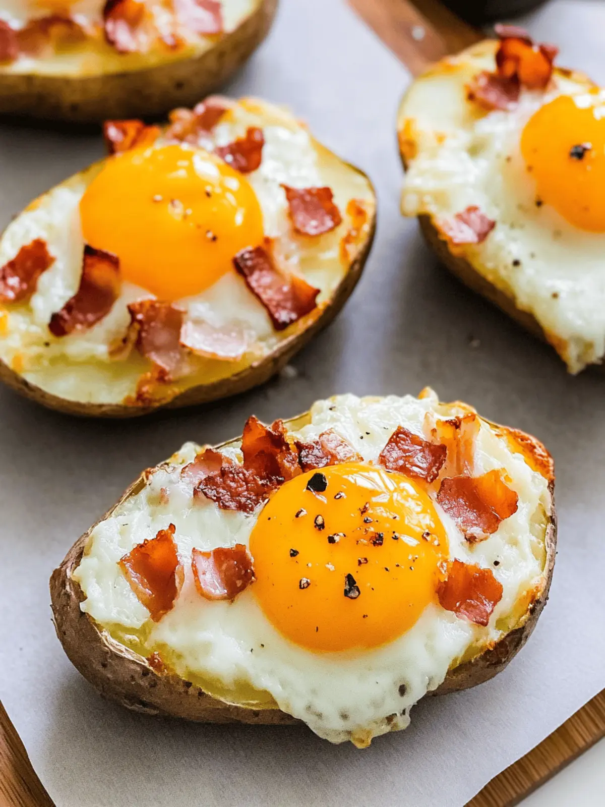Twice Baked Loaded Breakfast Potatoes