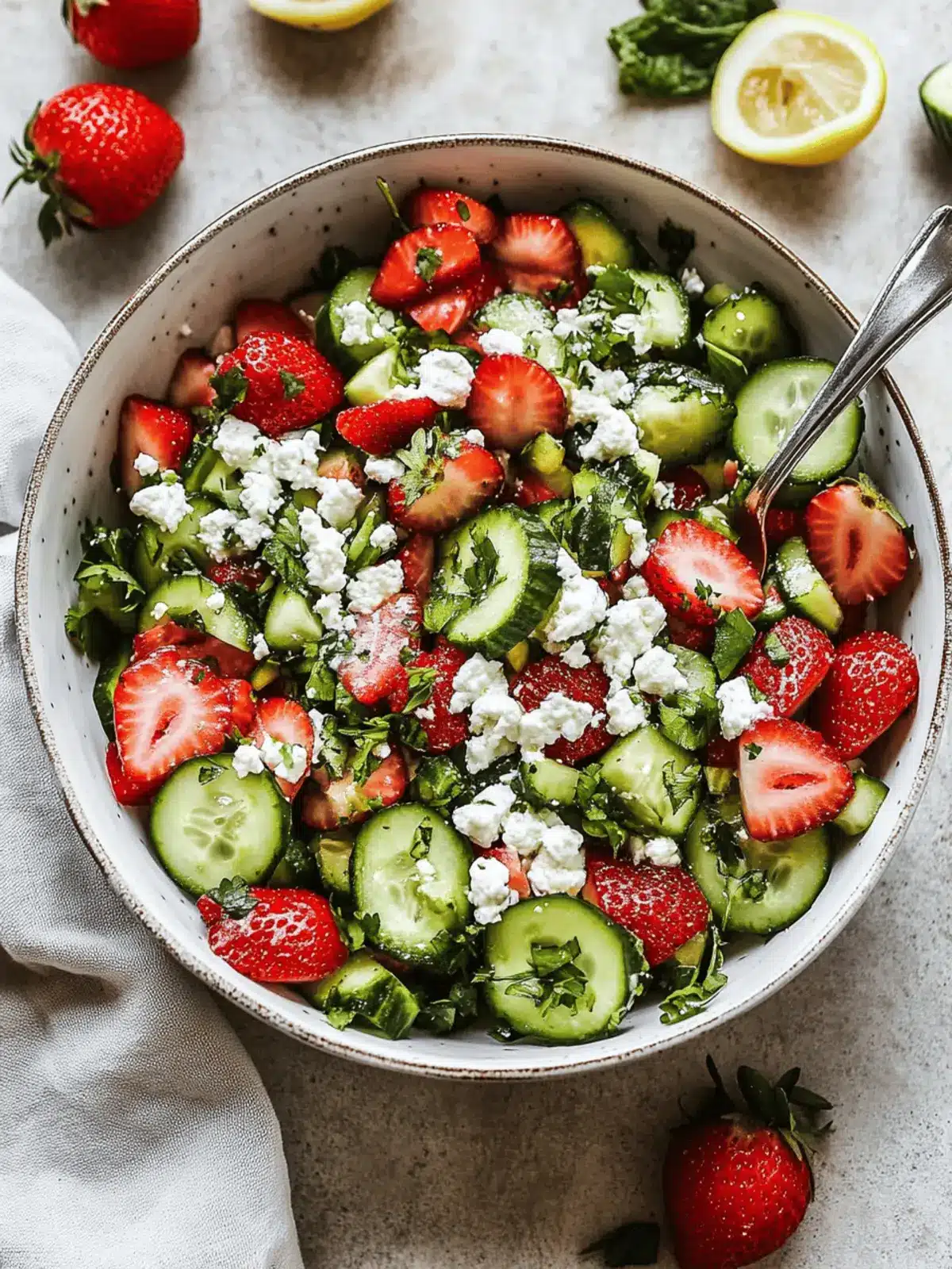 Strawberry Cucumber Salad
