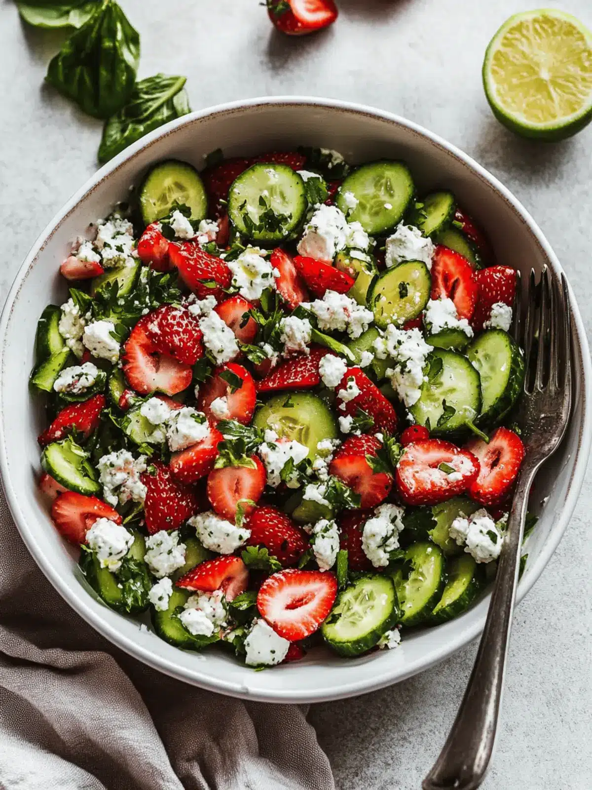 Strawberry Cucumber Salad