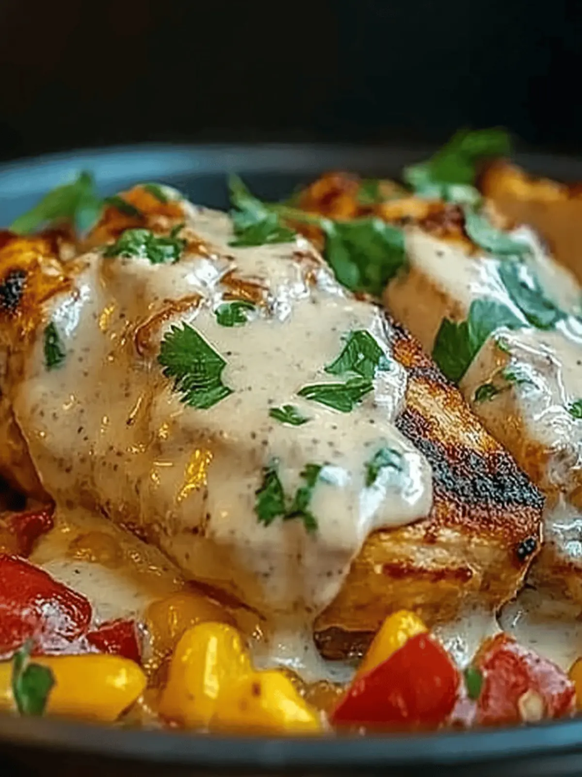 Mexican Chicken with Cheese Sauce