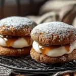 Apple Cider Whoopie Pie Cookies with Caramel