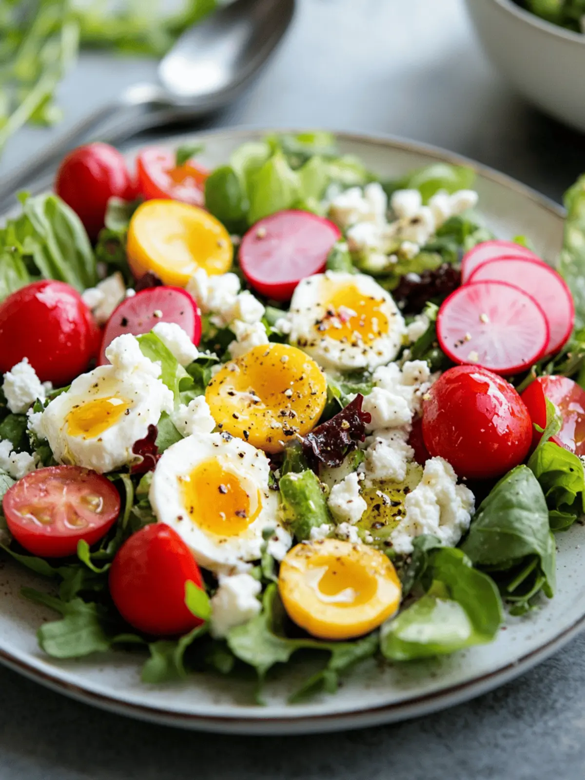 Easter Spring Salad with Goat Cheese