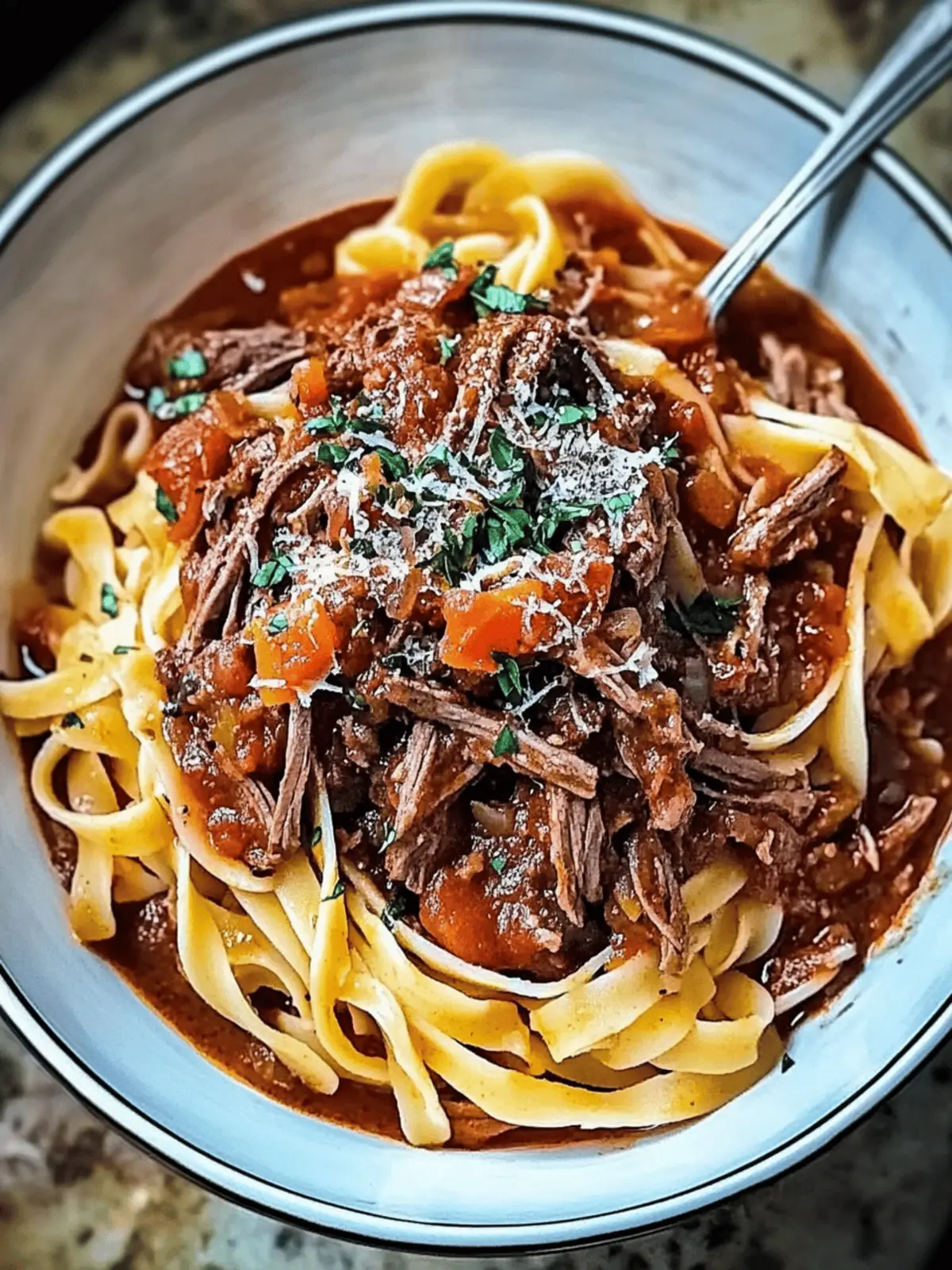 Sunday Slow Cooker Beef Ragu