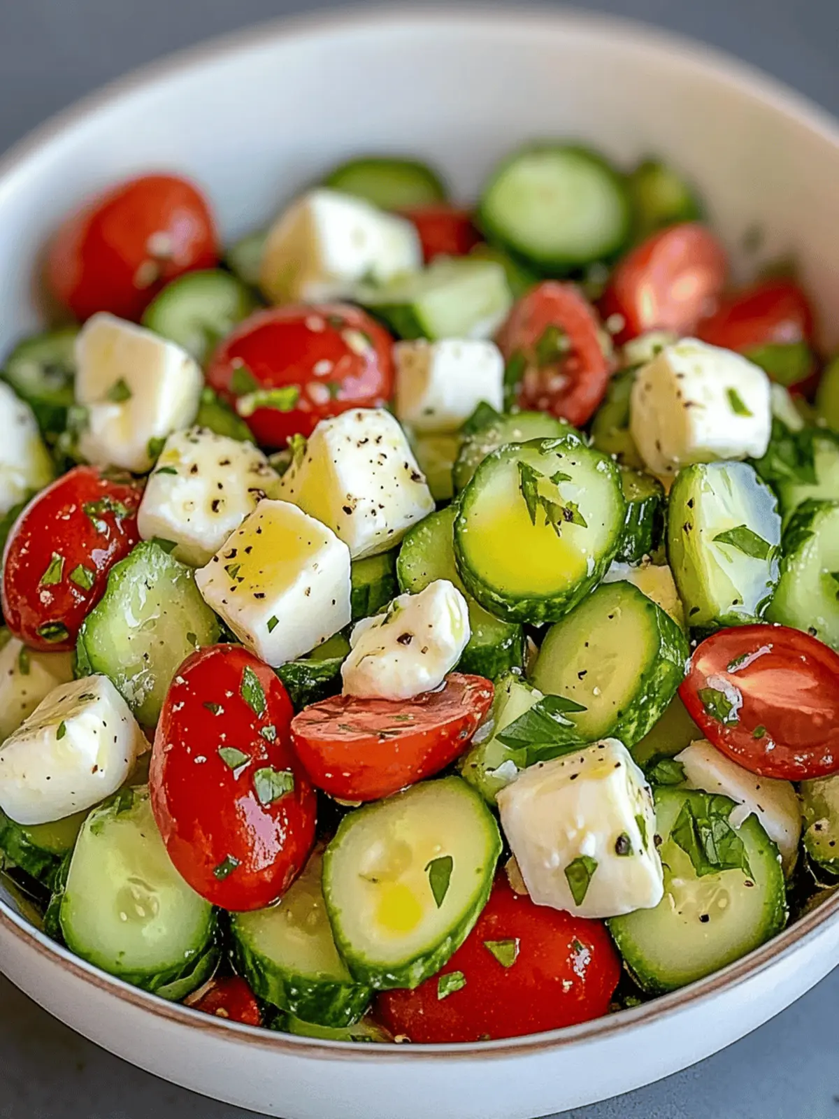 Cucumber Mozzarella Salad