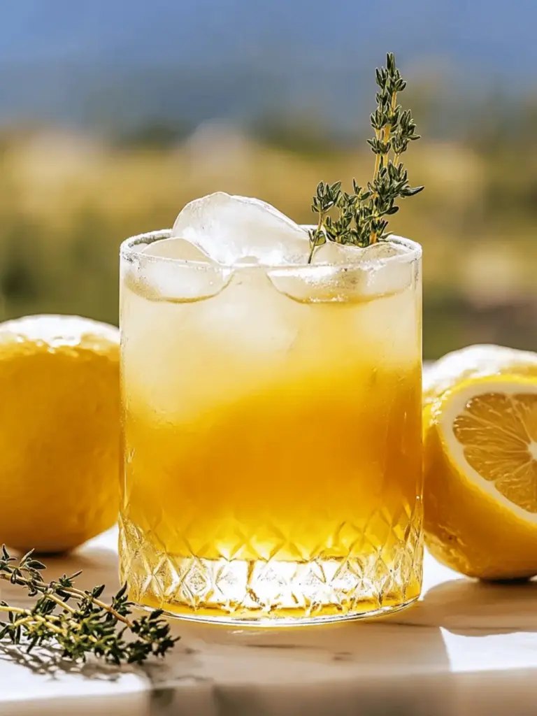 Honey Lemon Thyme Refresher