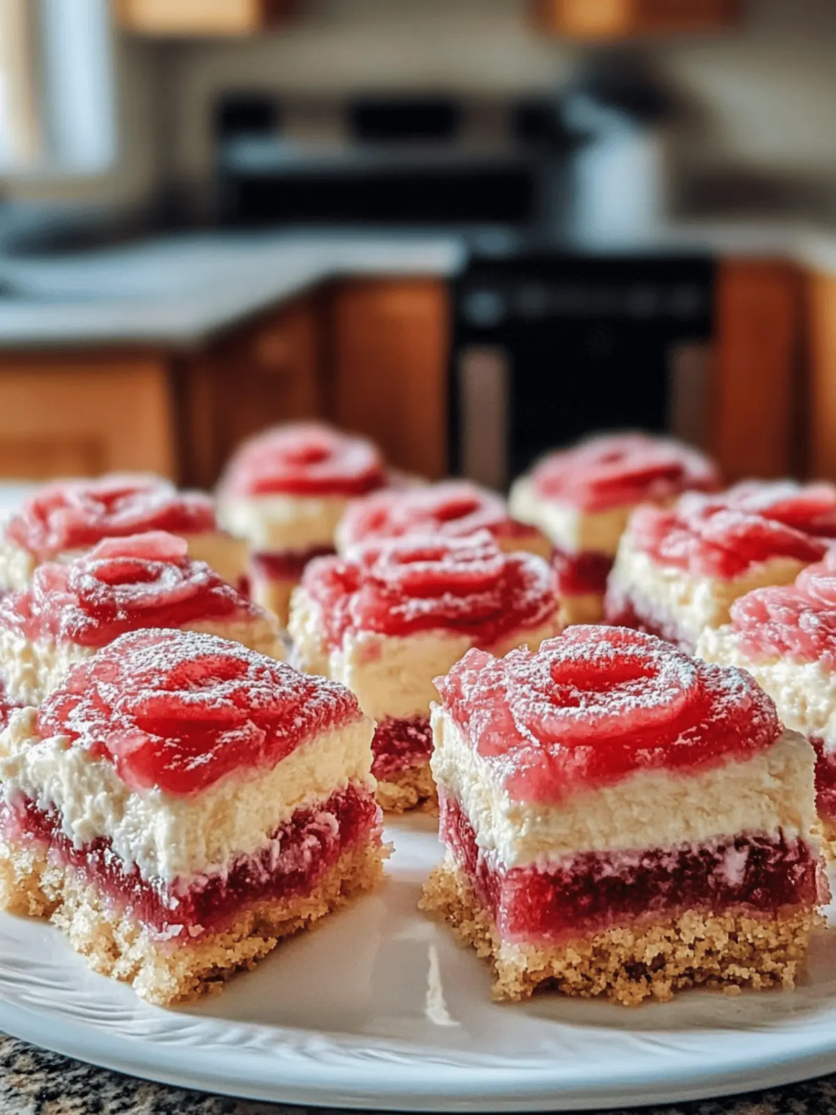 Rhubarb Bars with Cream Cheese