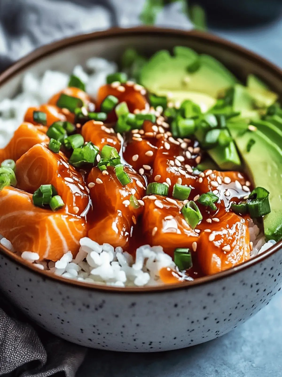 Crispy Salmon and Rice Bowl