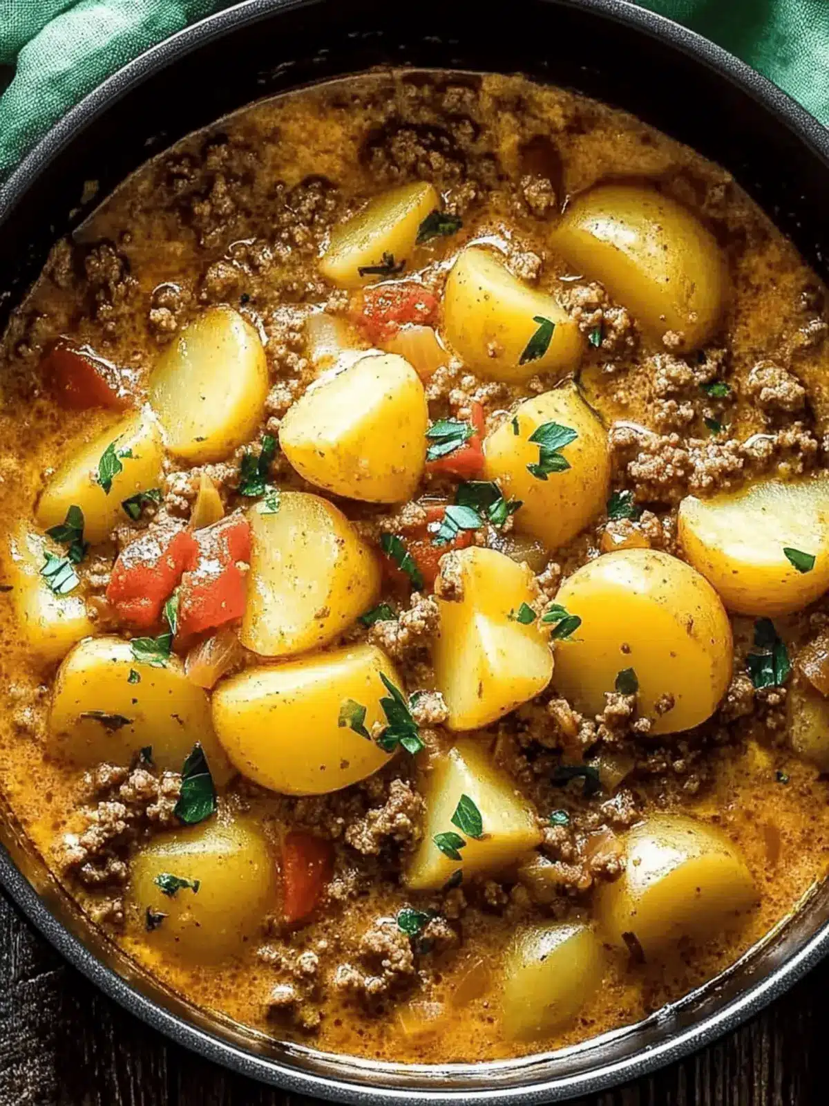 One Pot Ground Beef & Potatoes
