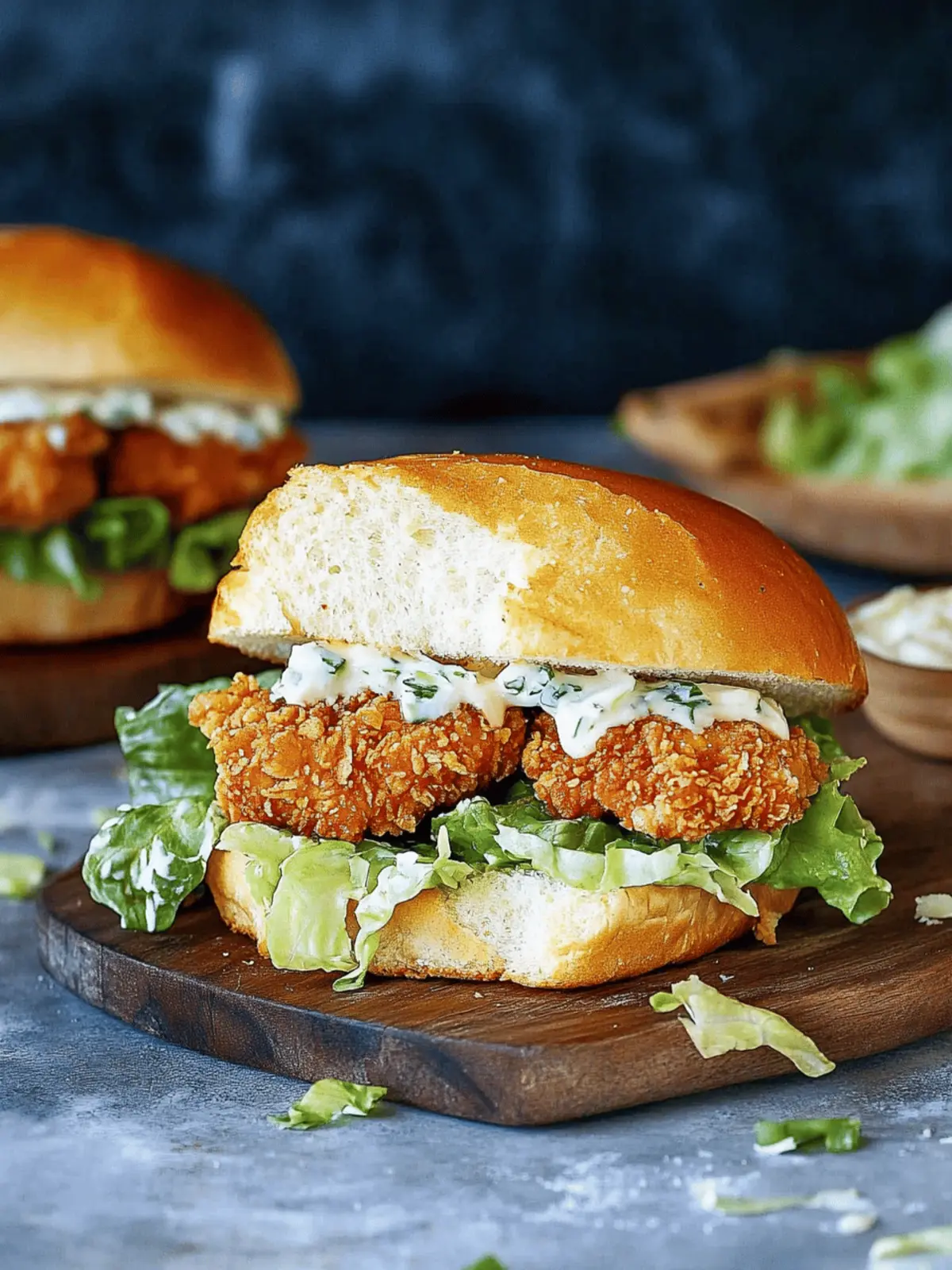 Crispy Chicken Caesar Sandwich