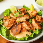 Air Fryer Bang Bang Salmon Bites