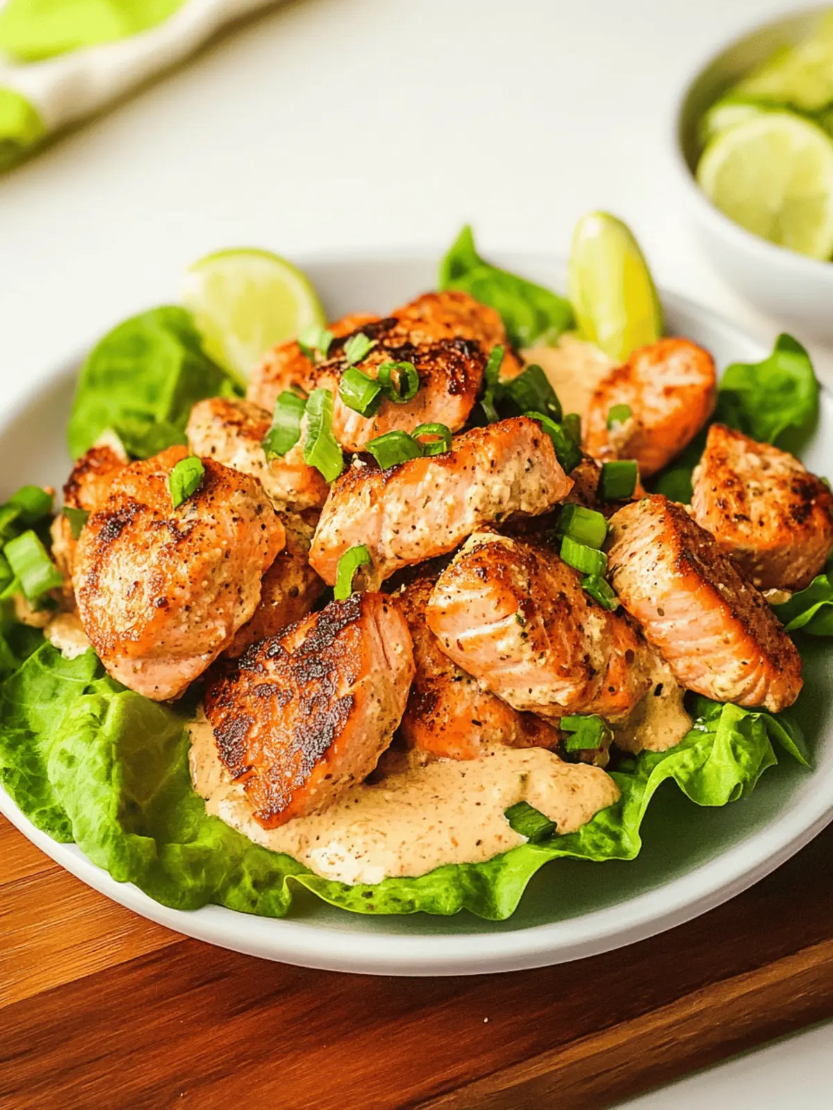 Air Fryer Bang Bang Salmon Bites