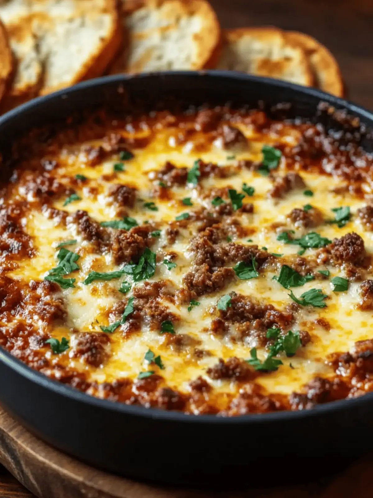 Irresistibly Cheesy Ground Beef Dip That Steals the Show 3 ground beef dip
