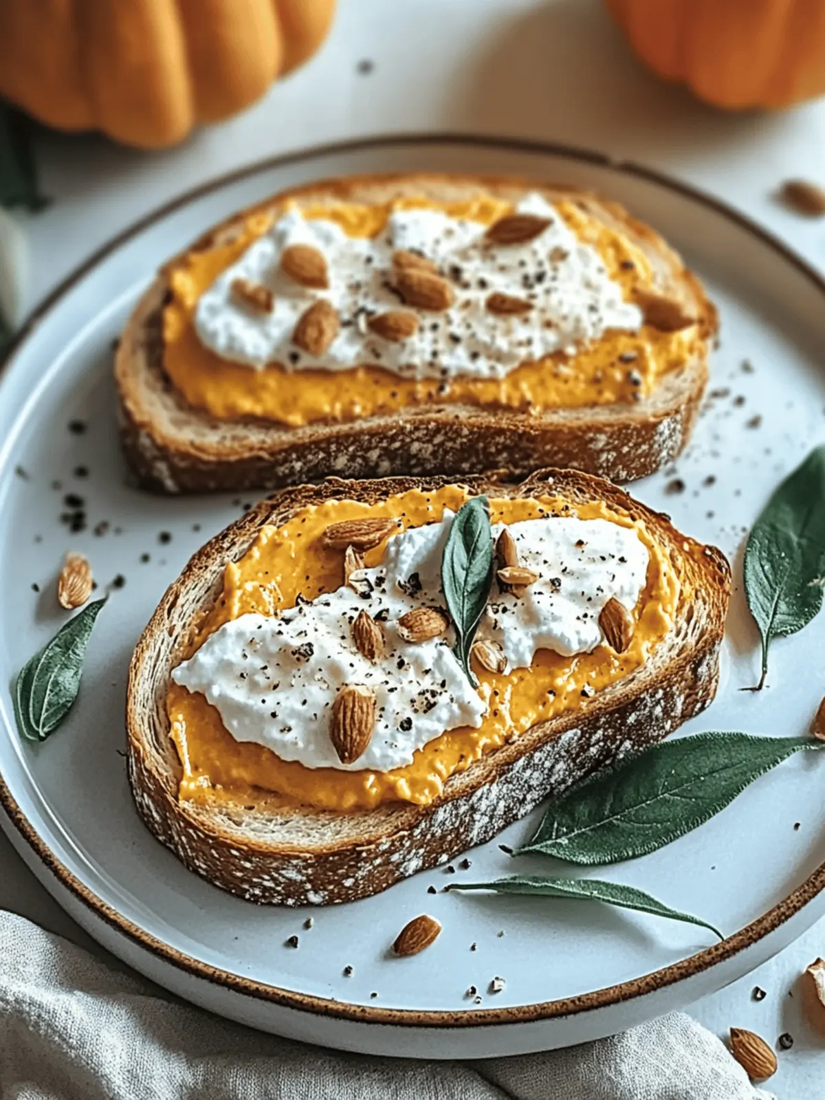 Pumpkin Ricotta Toast