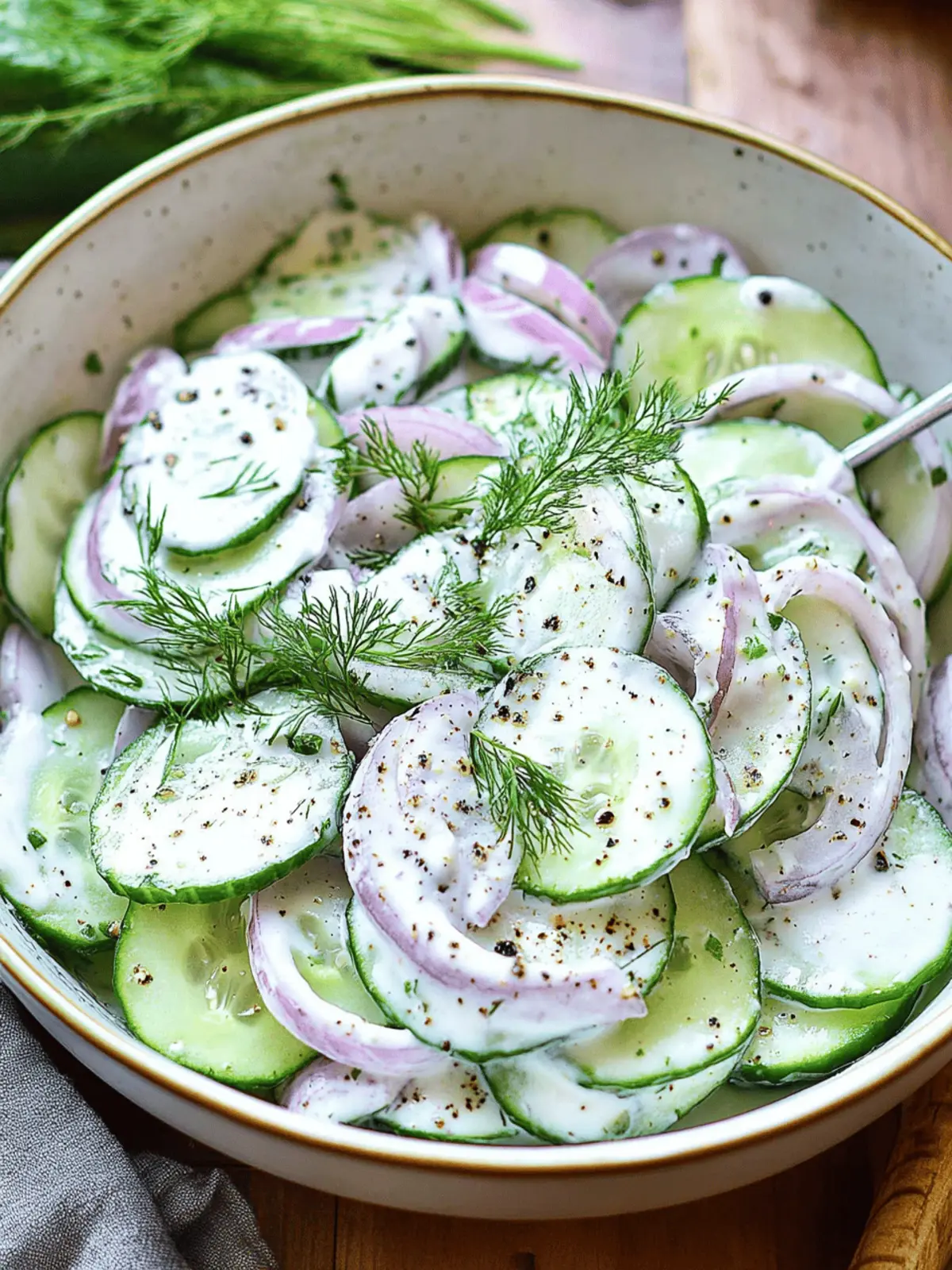Creamy Cucumber Salad