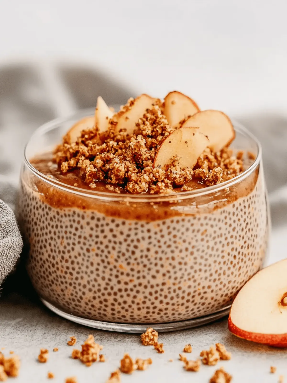 Delicious Apple Crumble Chia Pudding for Cozy Mornings 3 Apple Crumble Chia Pudding