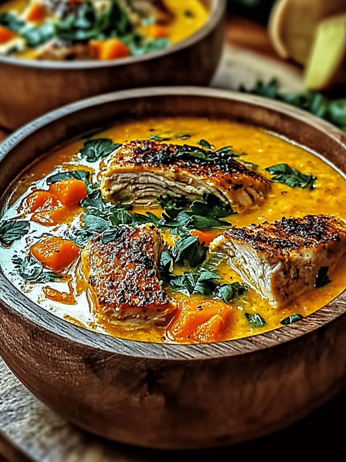 Creamy Pumpkin Chicken Soup