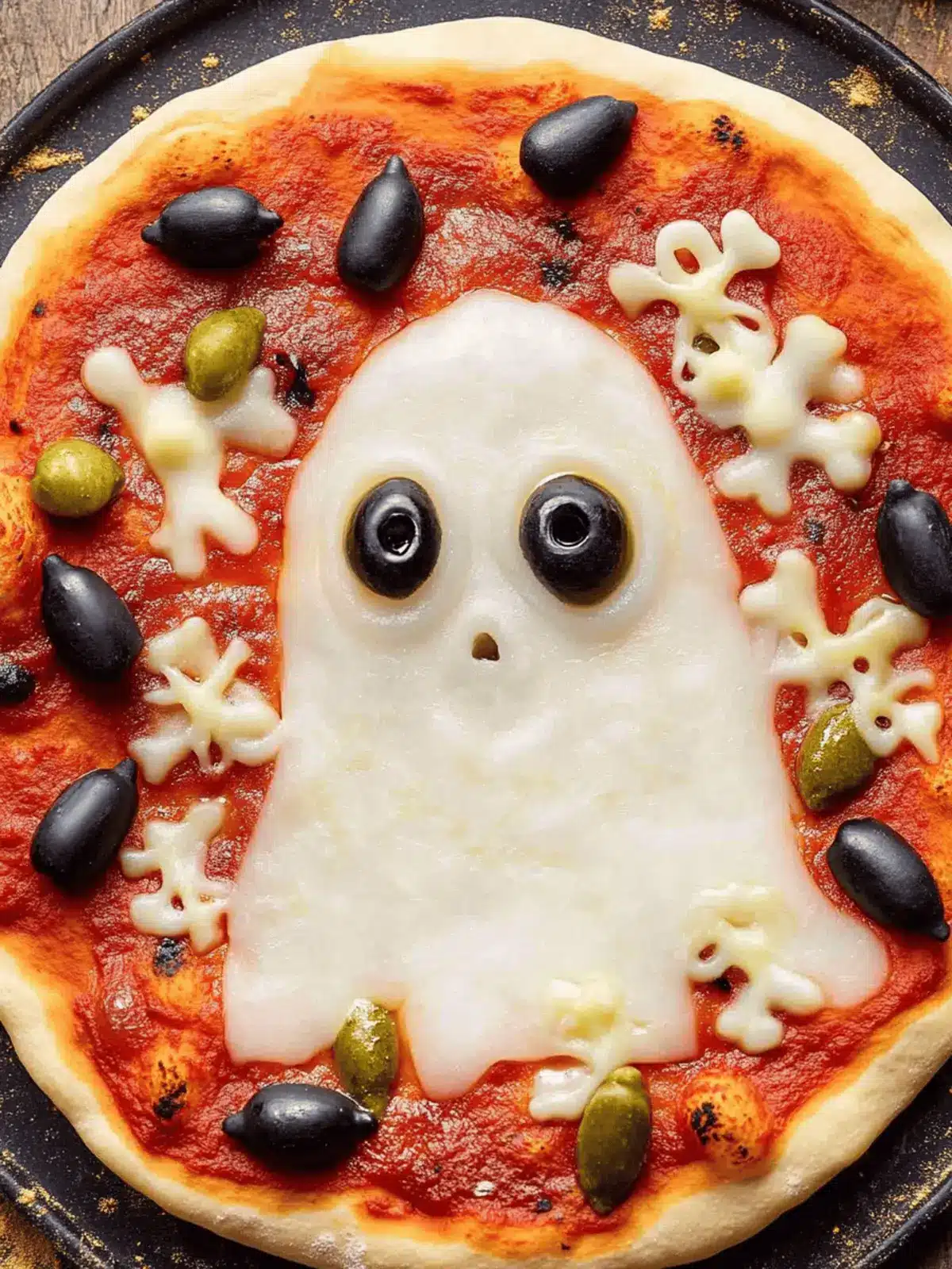 Ghost Pizza for Halloween