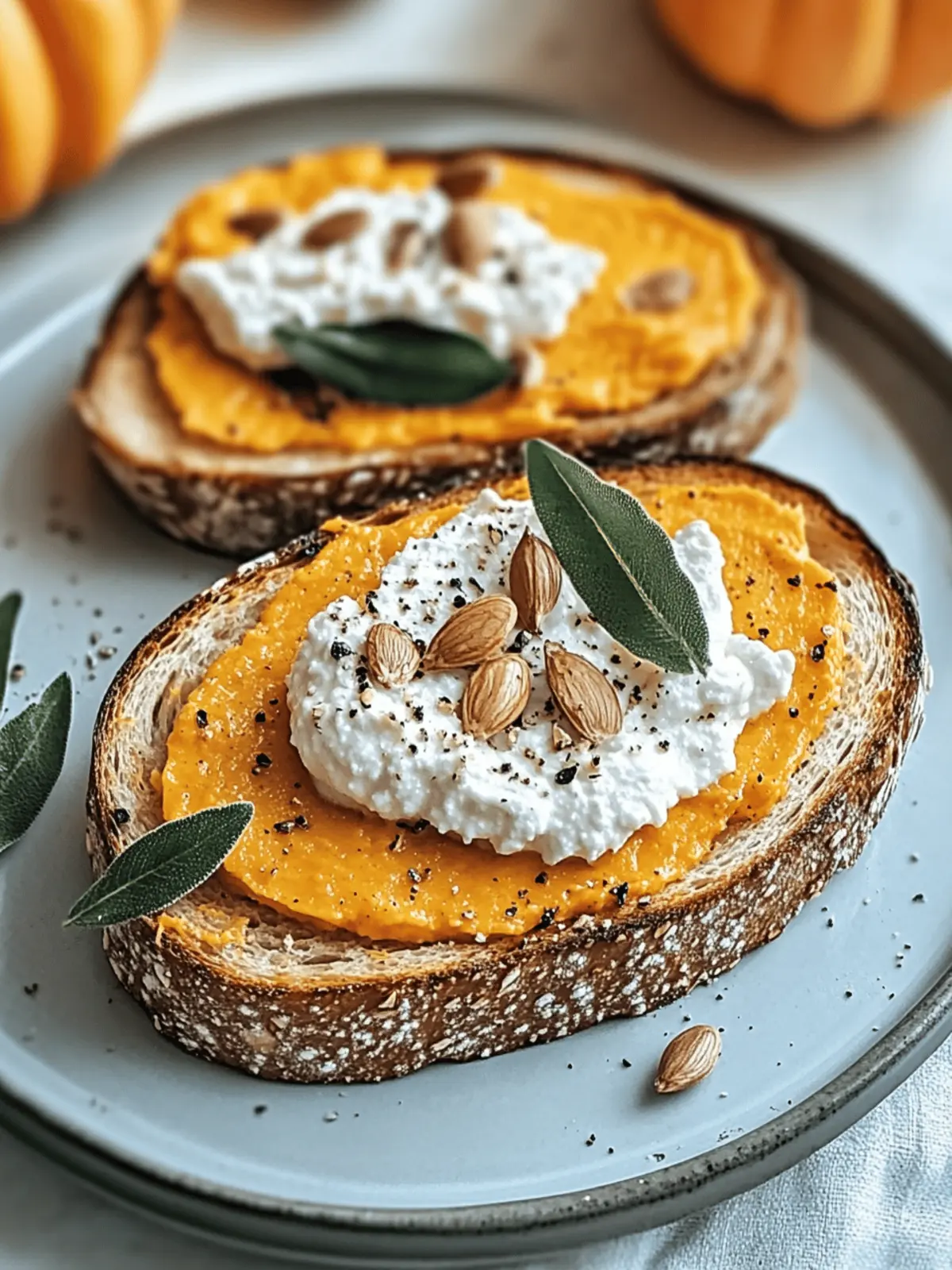 Pumpkin Ricotta Toast