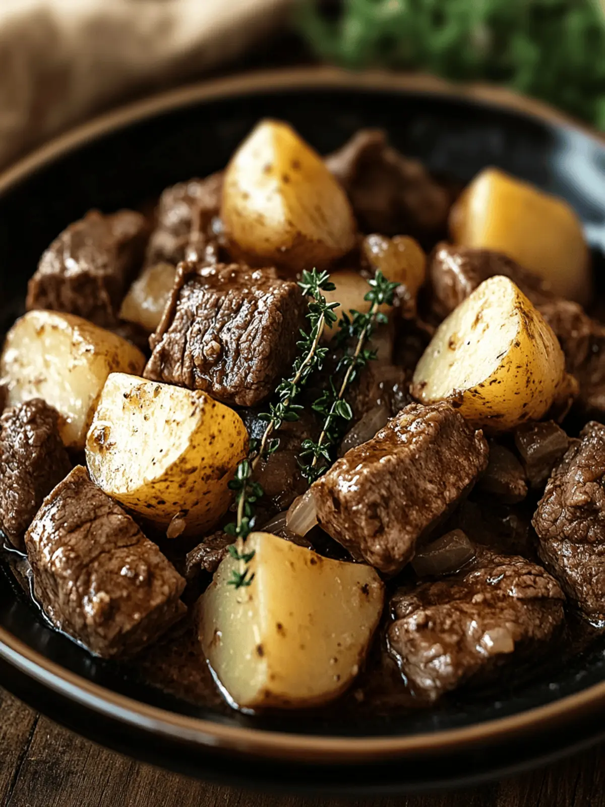 Crockpot Loaded Steak and Potato Bake